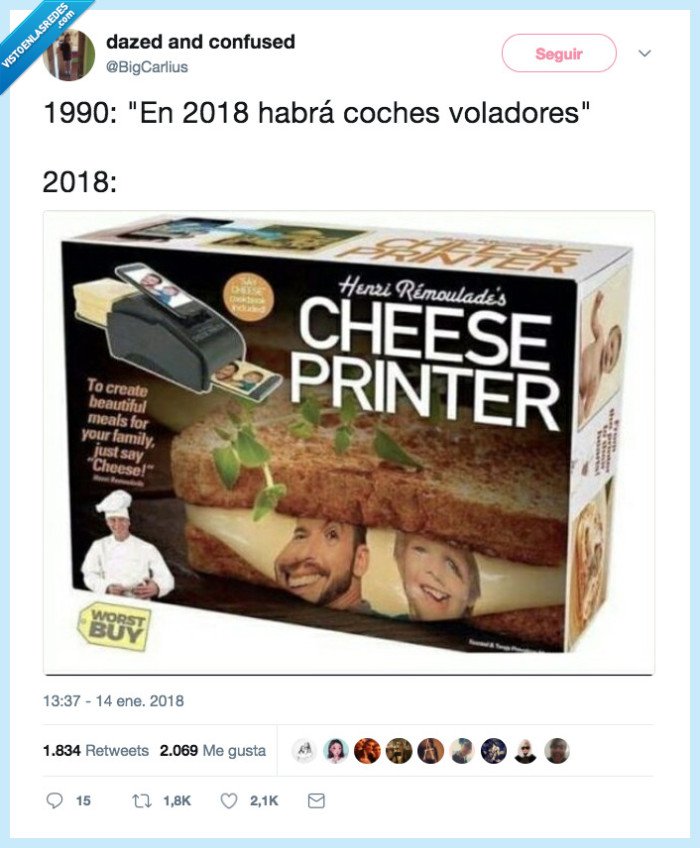 impresora de queso,2018,no es lo que me pensaba