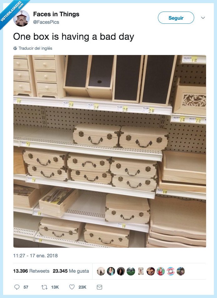 caja,llevar,mal día