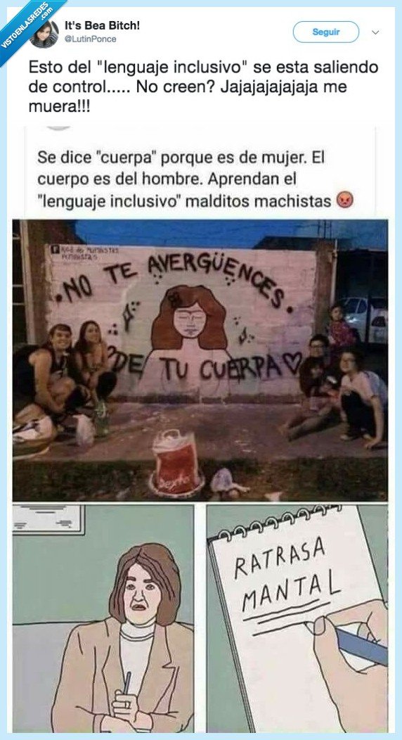 tonterías,neuronas,lenguaje inclusivo