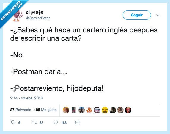 cartero,inglés
