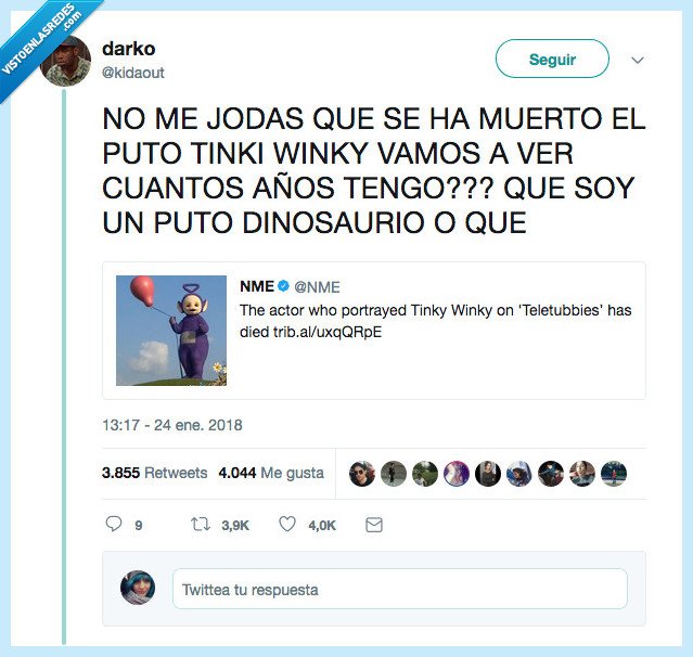 tinkiwinki,años,dinosaurios