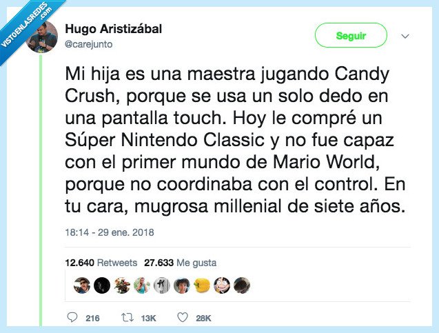 paternidad,candy crush,millenial