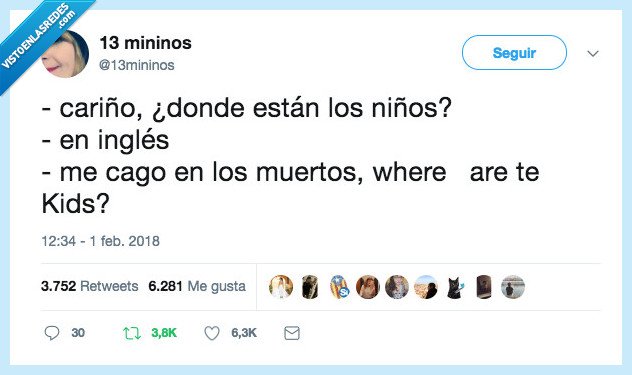 niños,madre,inglés