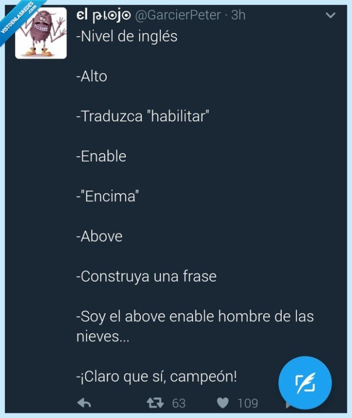 Nivel,Inglés,Traducción,Yeti