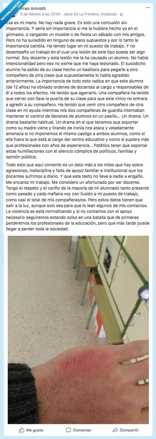 denuncia,profesor,agresion