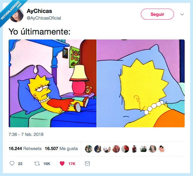 ultimamente,lisa,dormir