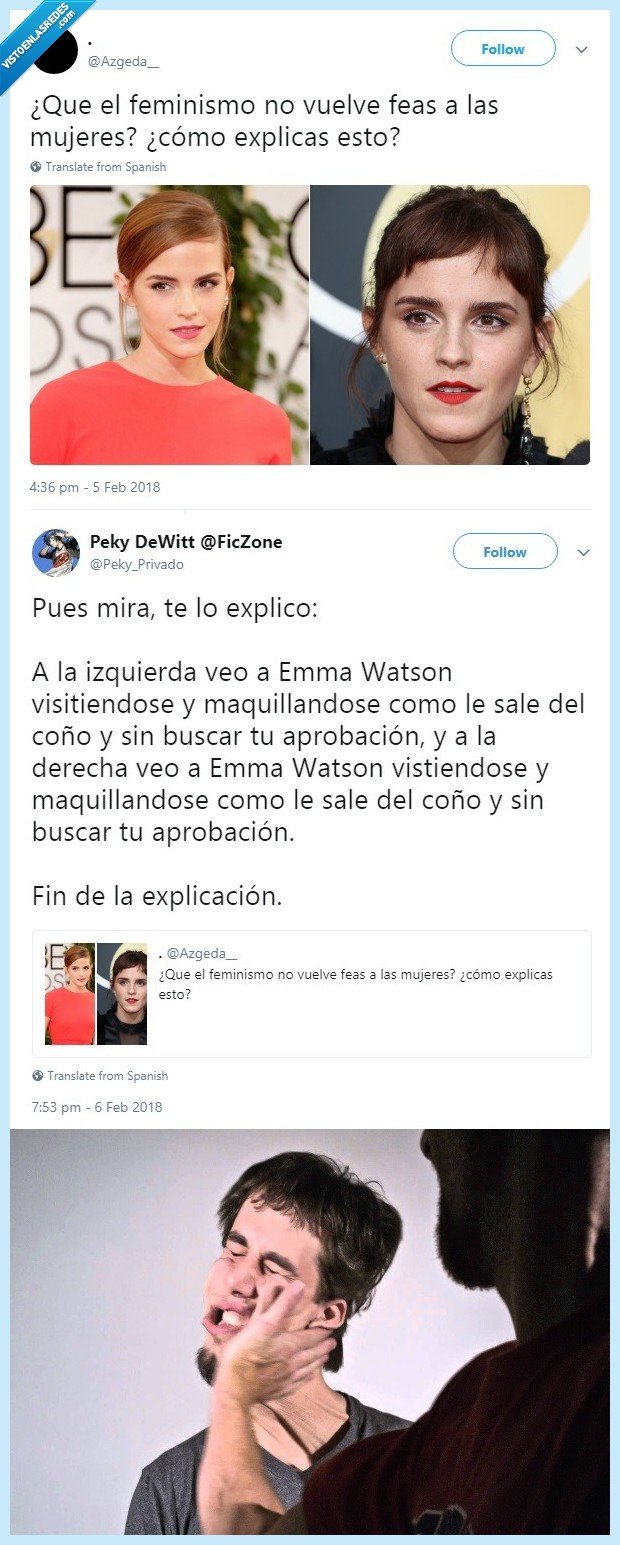 482625 - Se mete con Emma Watson y se lo explican en condiciones, por @Peky_Privado