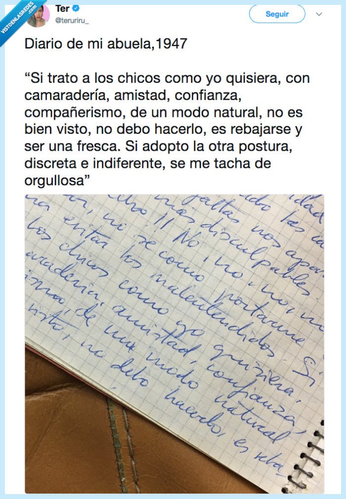 abuela,1947,tratar hombres,mujeres