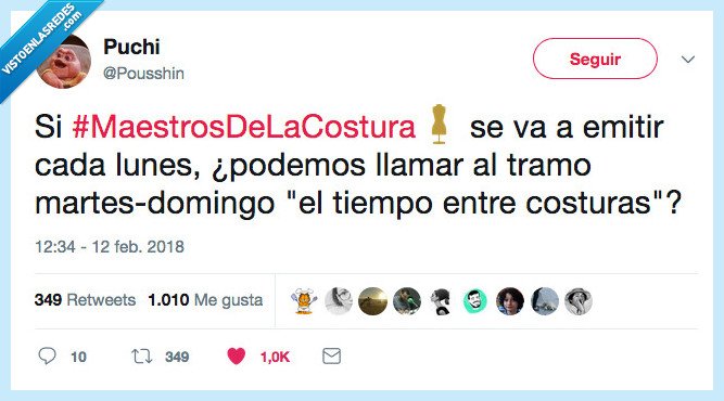 maestro,costura,emitir,el tiempo