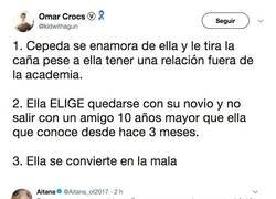 Enlace a Aitana manda a la FriendZone a Cepeda y Twitter se le echa encima, por @kidwithagun