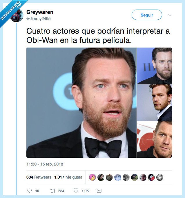 ewan mc gregor,obi wan,no vemos la peli