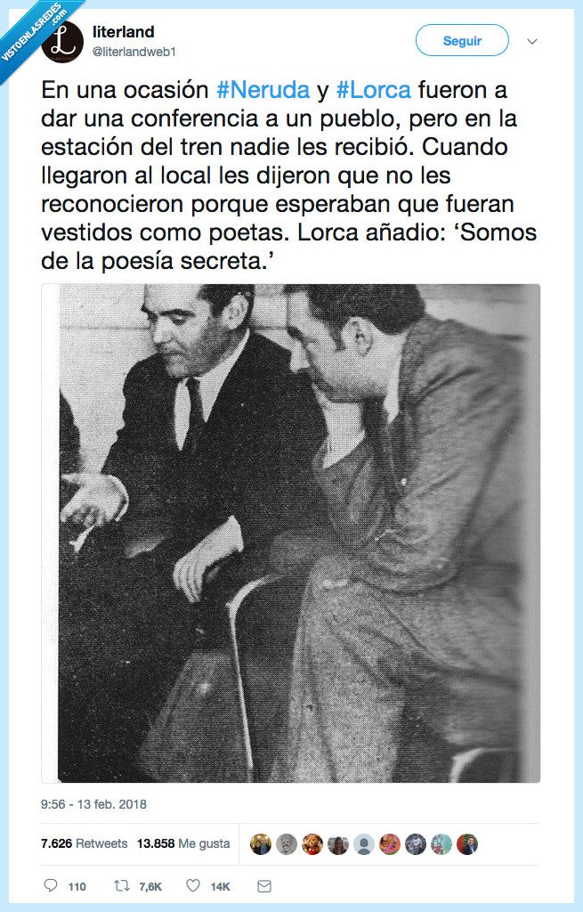 483009 - Lorca y Neruda: en sus ratos eran cómicos, por @