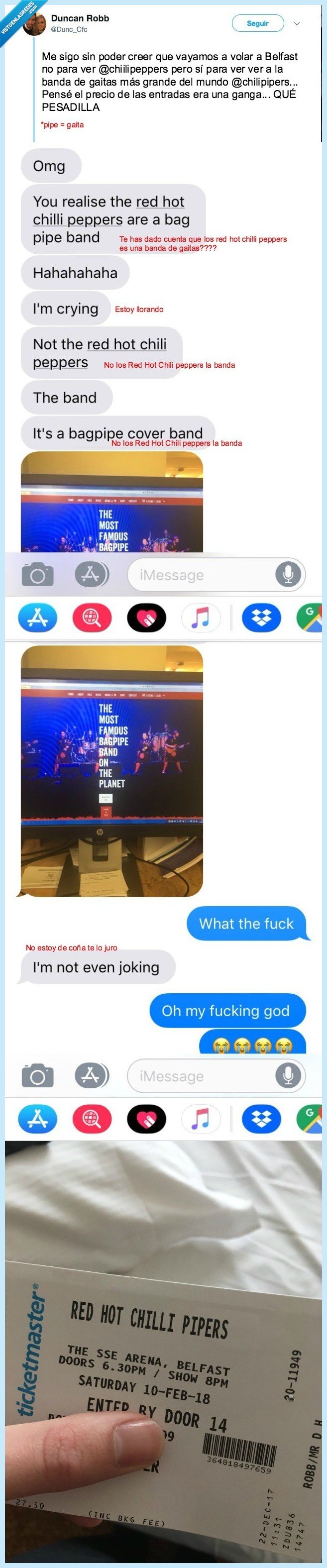 entradas,red hot chilli peppers,cagada