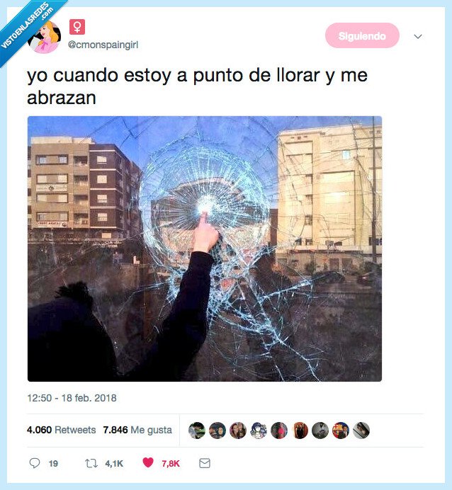 romper,cristal,llorar,abrazar