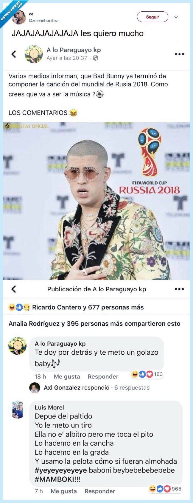 bad bunny,rusia,mundial