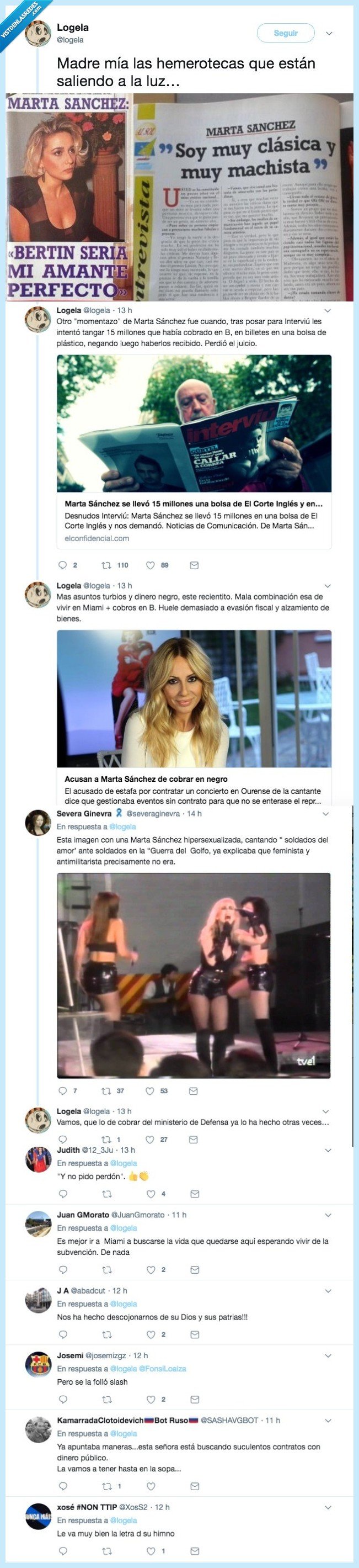 marta sanchez,himno,trapo sucio