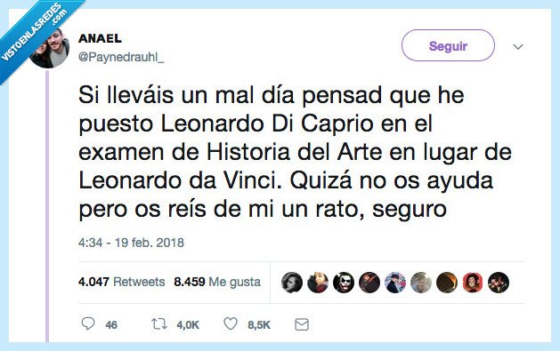 leonardo dicaprio,da vinci,mal dia