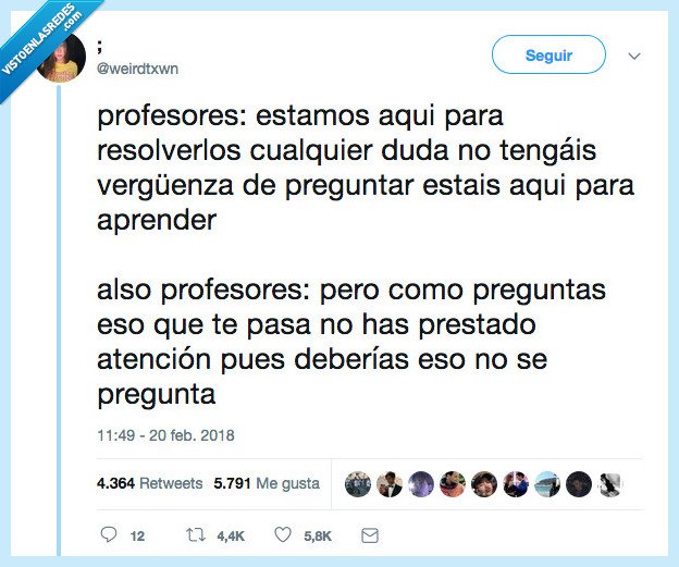 profesores,preguntas,dudas