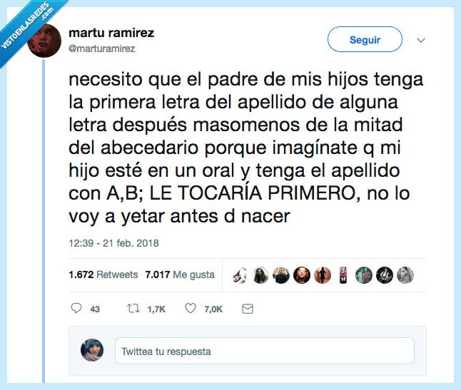 primero,tocar,nacer,apellido