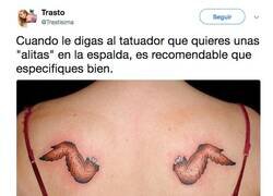 Enlace a Las alitas que más nos gustan, por @Trastisima