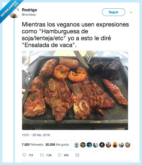 ensalada de vaca,chicha,comida