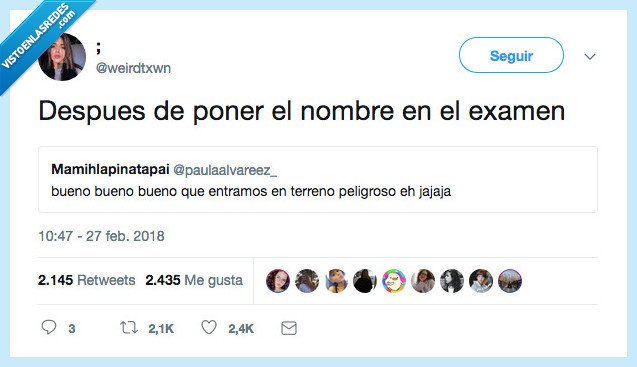 examen,terreno,peligroso