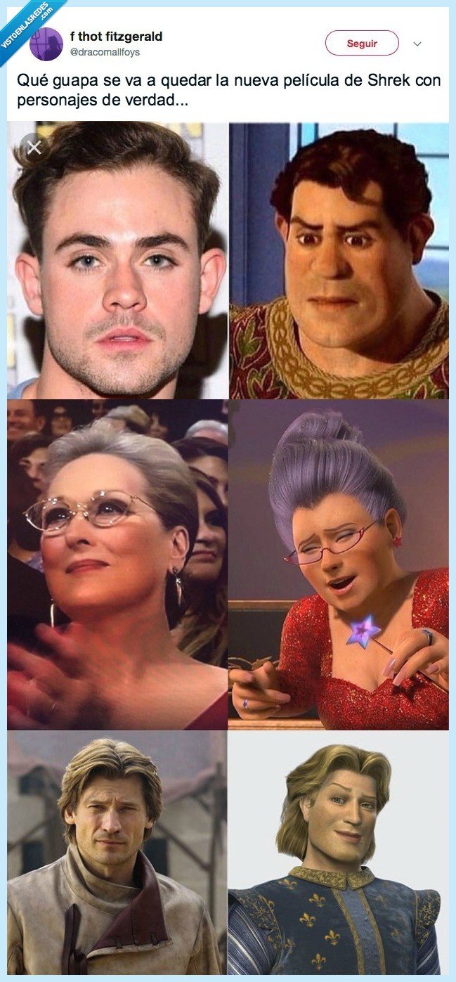 peli,shrek,personajes de verdad