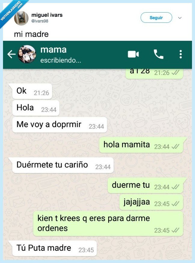 madre,vacilar,nunca