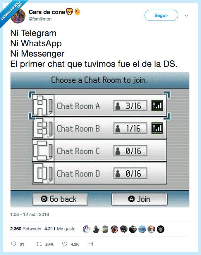 feel old yet,telegram,whatsapp,ds,chat