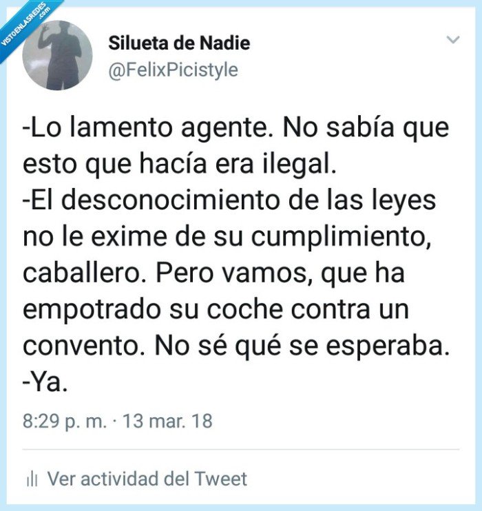 Policía,conversación,humor,convento,ley