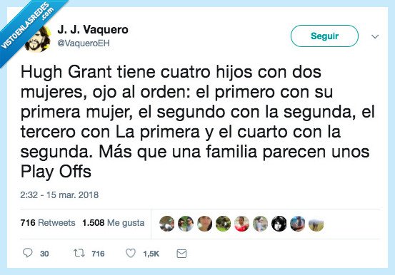 hugh grant,hijos,play offs