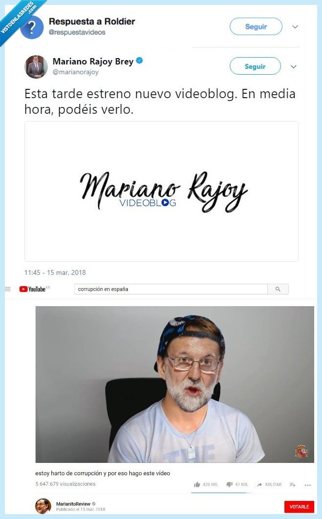 mariano rajoy,youtuber,hacerse