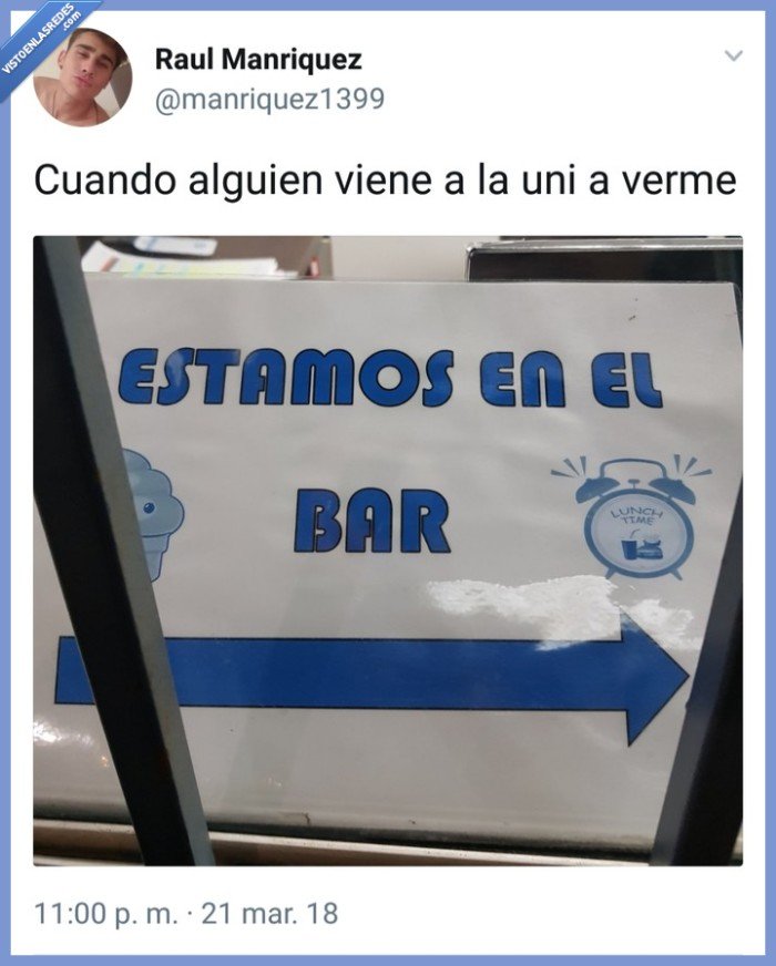 #bar #universidad #birra #clase