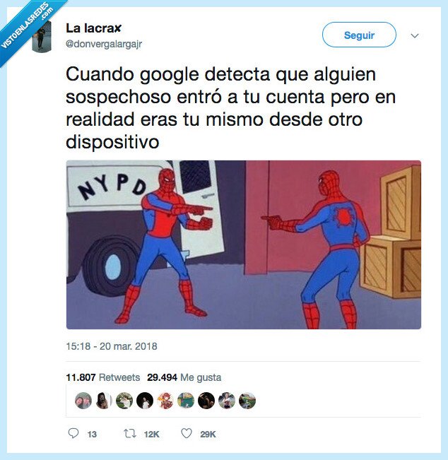eres tú,soy yo,detectar,google,mismo