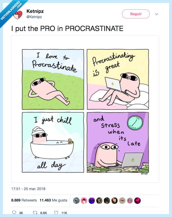 procastinador,vida,buen