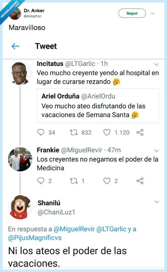 creyentes,ateos,semana santa