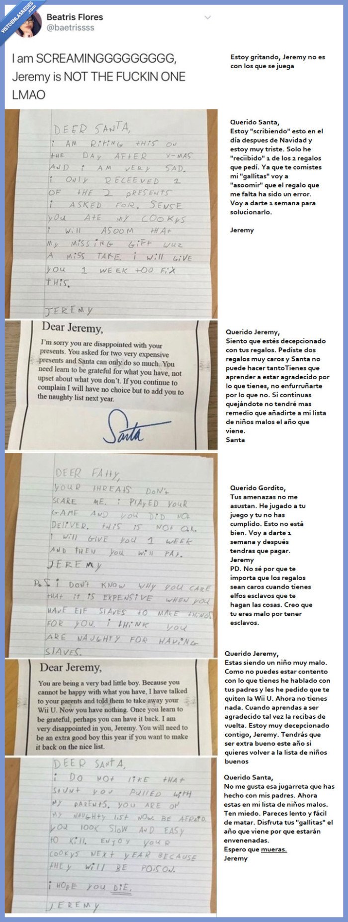 Jeremy,santa,salvaje,ten miedo