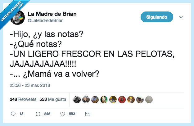 madre,notas,volver,pelotas