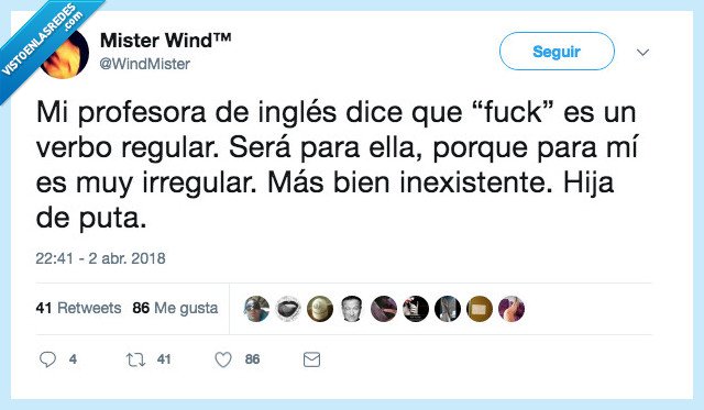 profesora,pillar cacho,saber,verbo irregular