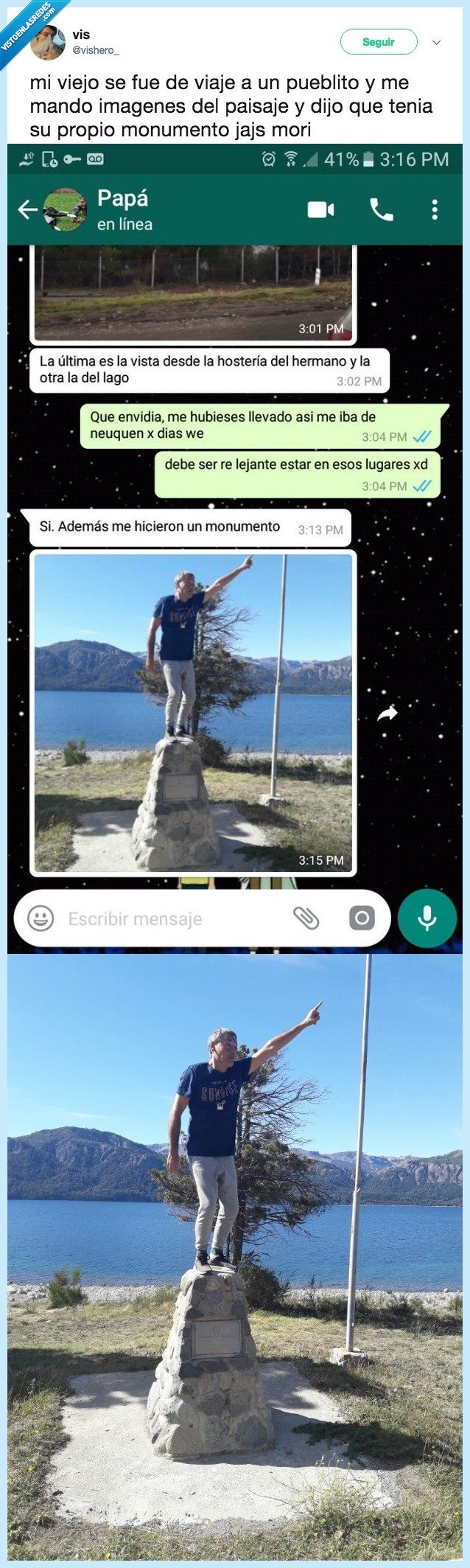 padre,viaje,manda,foto,personaje