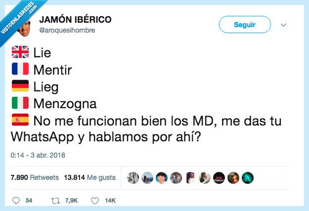 mentira,dar móvils,md