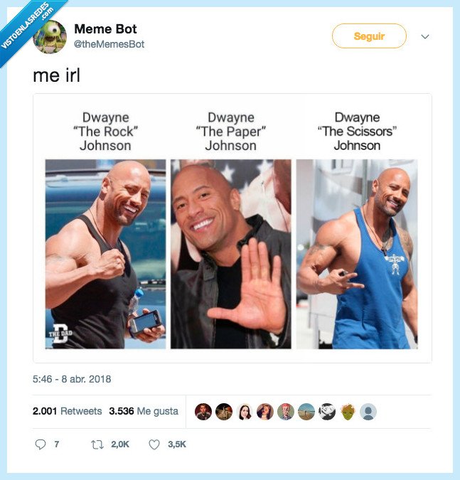 piedra,papel,tijera,the rock