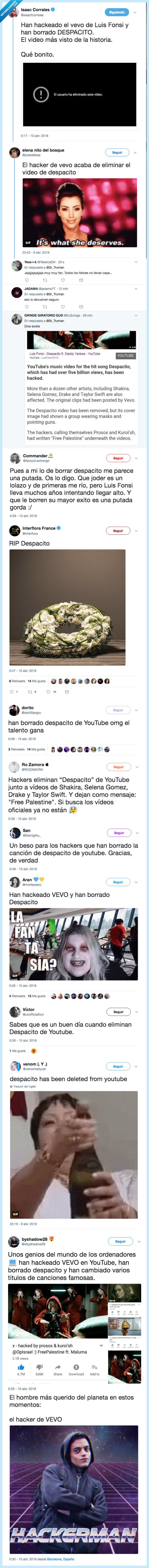 vevo,hacker,despacito