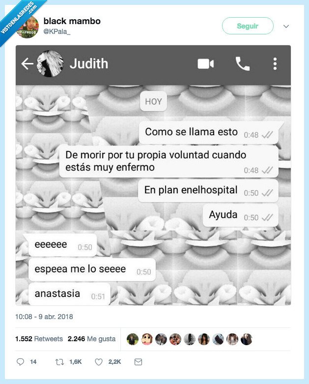 anestesia,pinchar,eutanasia,todo es igual