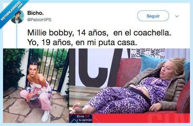 coachella,años,millie bobby