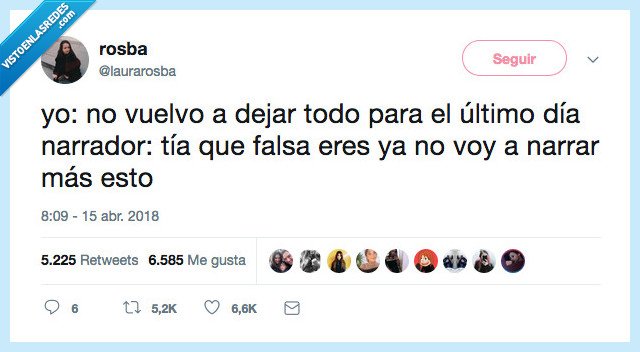 engañar,narrador,interno