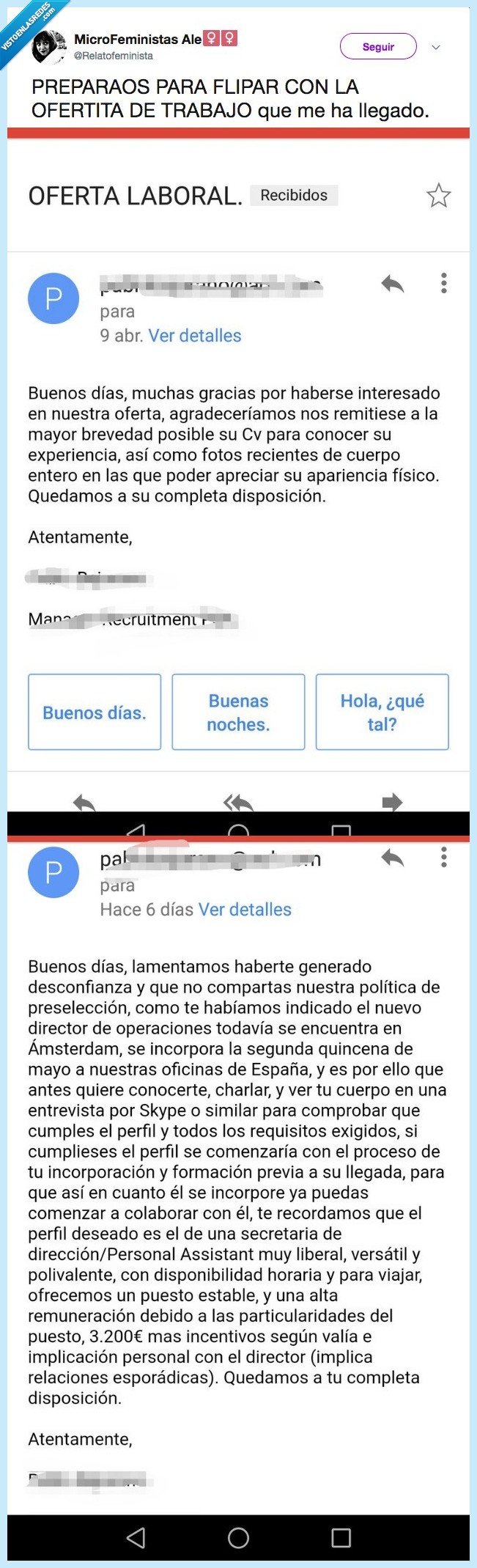 denunciar,oferta,trabajo,machista
