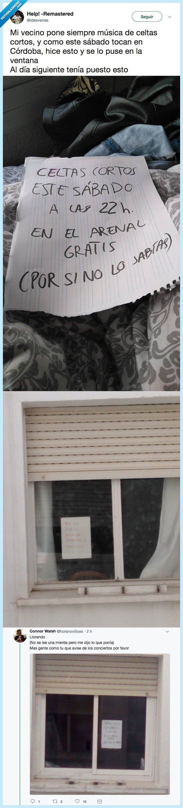 informar,vecino,enfrente