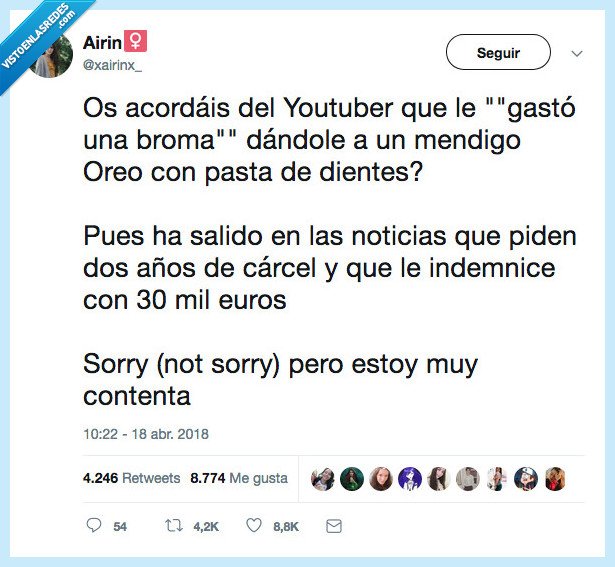 accion,oreo,yutuber