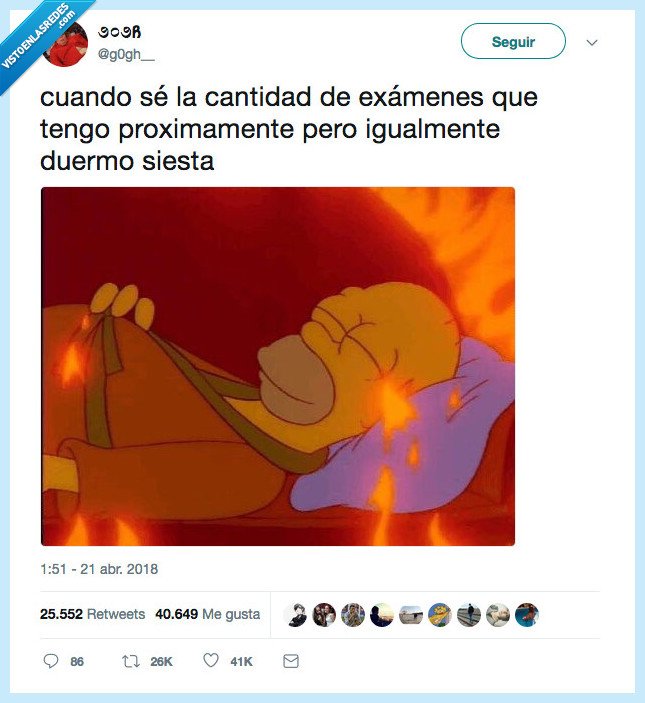 dormir,siesta,estudiar